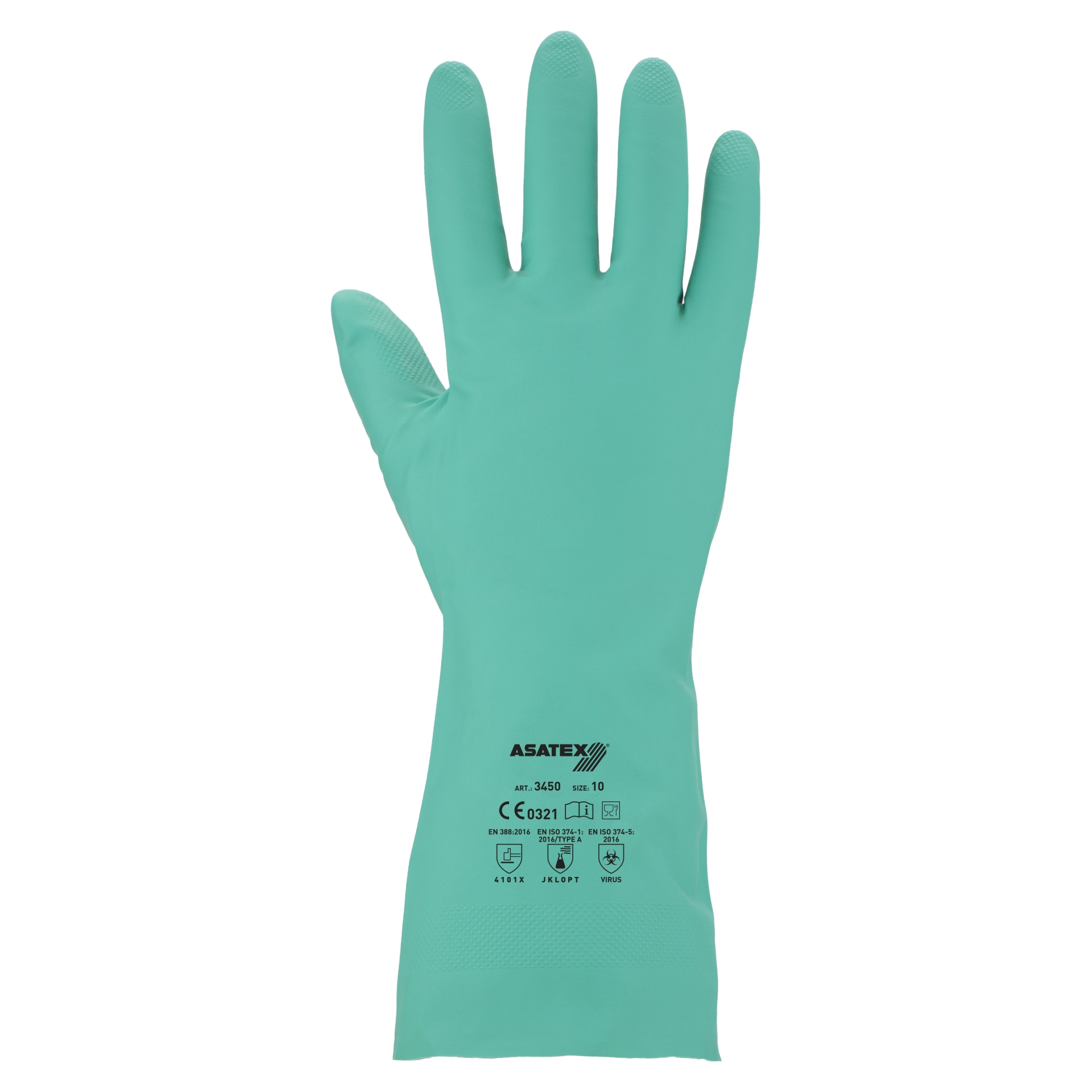 3450_1 Asatex 3450 Nitril-Chemikalienschutzhandschuh