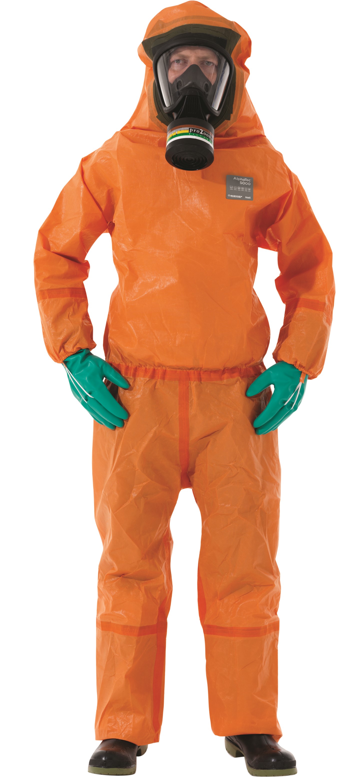 Microchem / AlphaTec 5000 Overall Modell 151 mit Rückenverschluss, Kapuze
