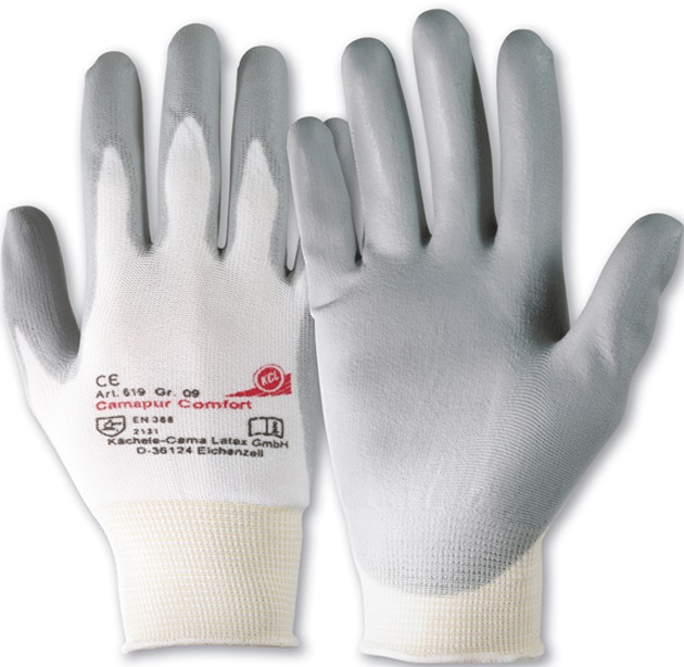 boe-619-2 KCL 619 Camapur Comfort PU Schutzhandschuhe teilbeschichtet