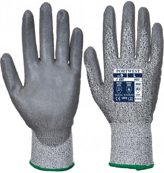 Portwest A622 Schnittschutz 5 PU Handschuhe grau