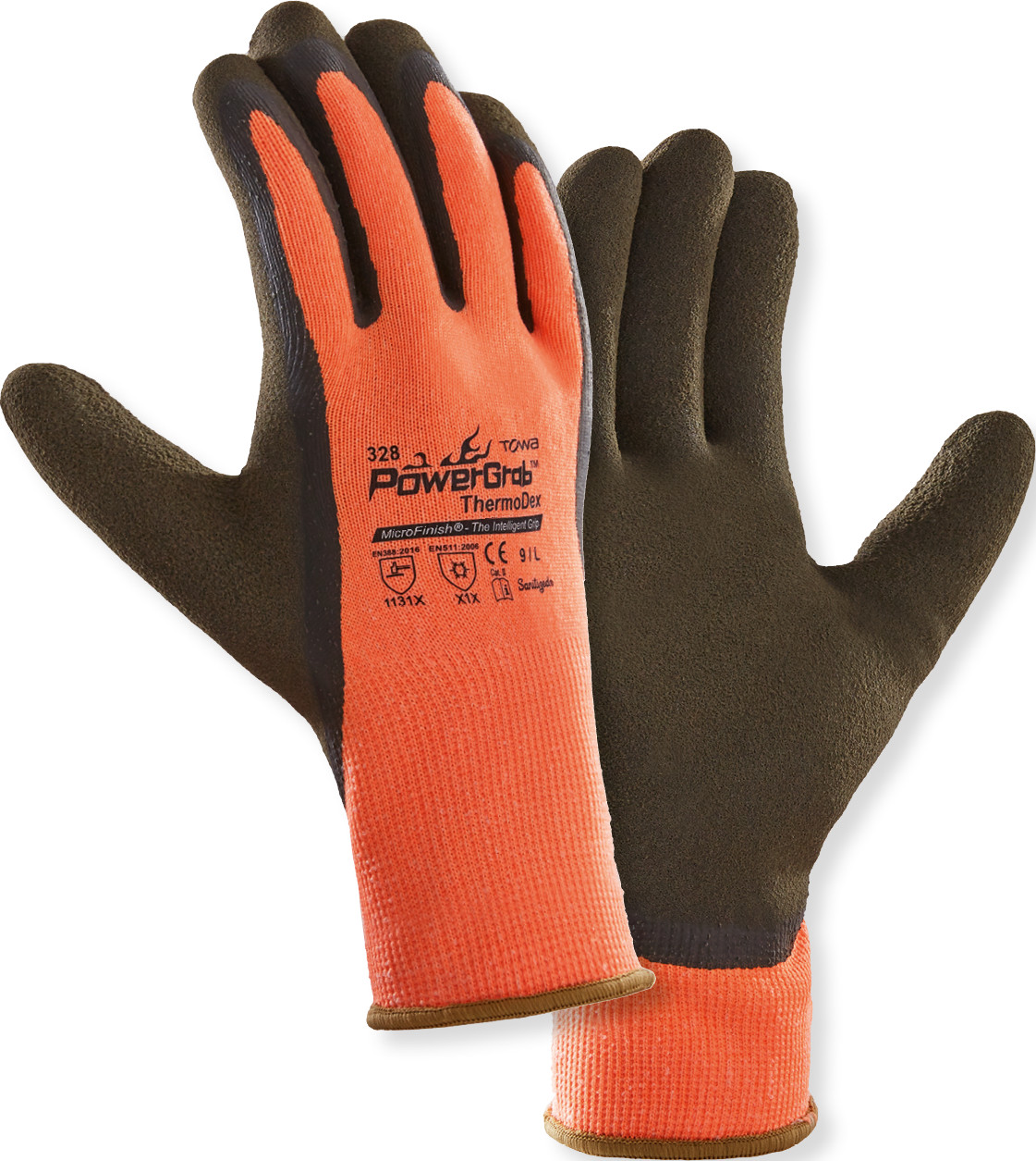 2273_VR_300dpi_rgb Towa PowerGrab Thermodex 2273  Latexschaum-Schutzhandschuhe