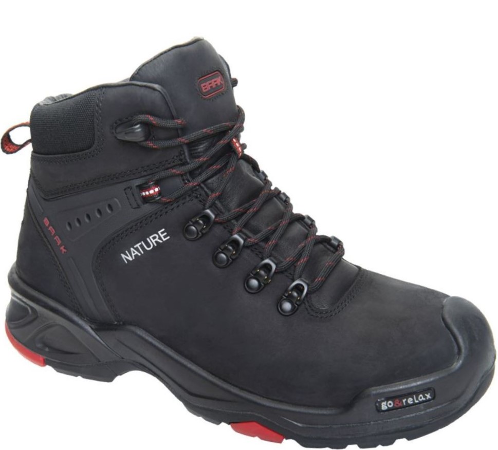 6646 Baak 6646 Big Bruno Schnürstiefel S3 SRC HRO schwarz-rot