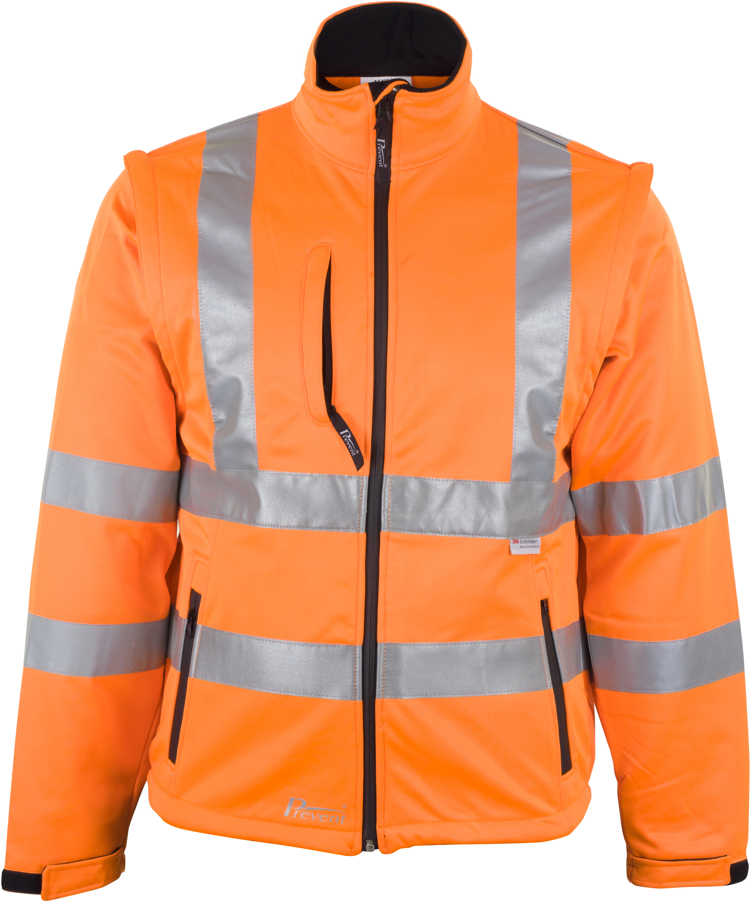 8060o_1 Prevent 8060 Warnschutz-Softshelljacke