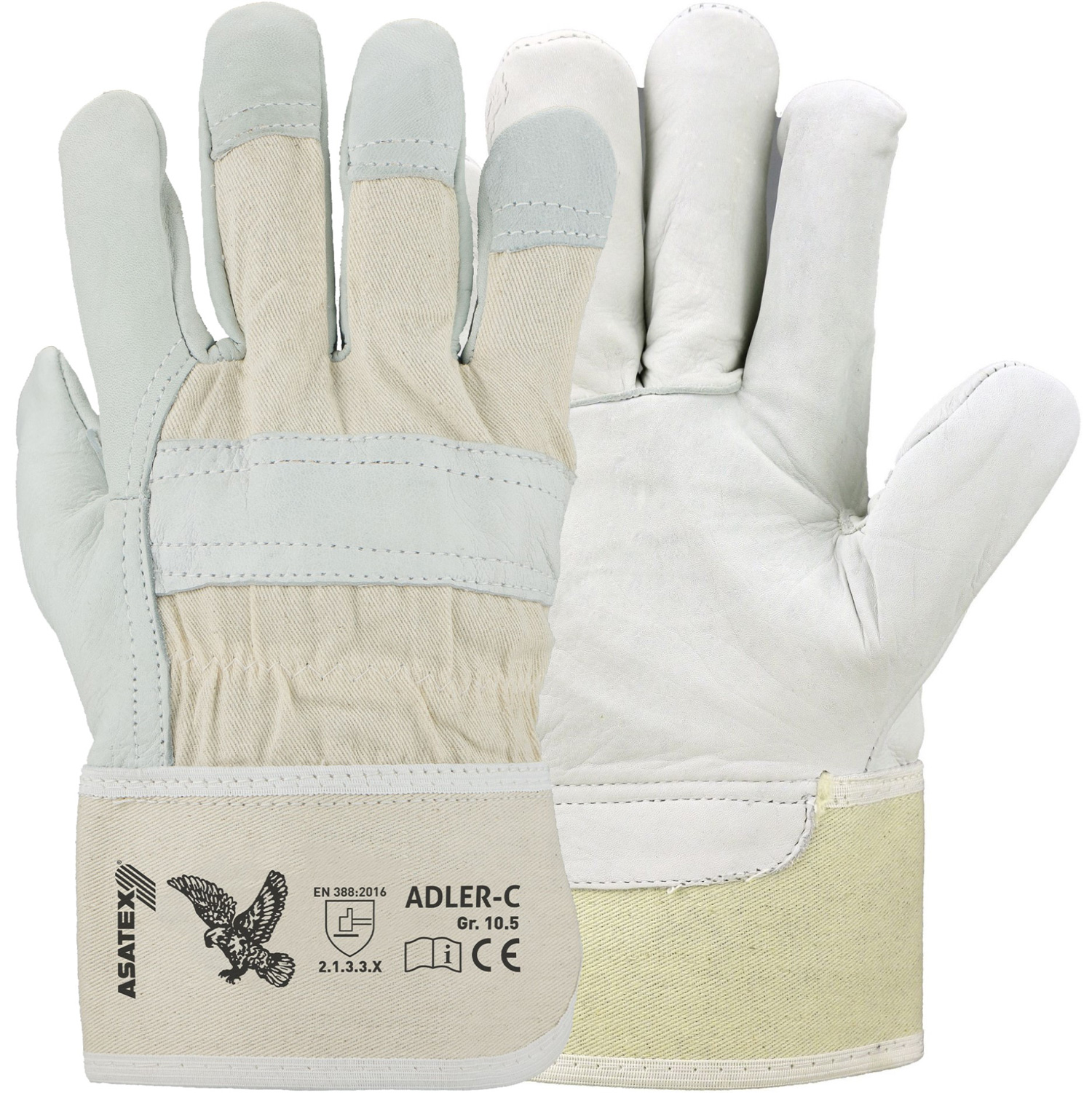 asatex-adler-c Asatex Adler-C Rindnarbenleder-Schutzhandschuhe