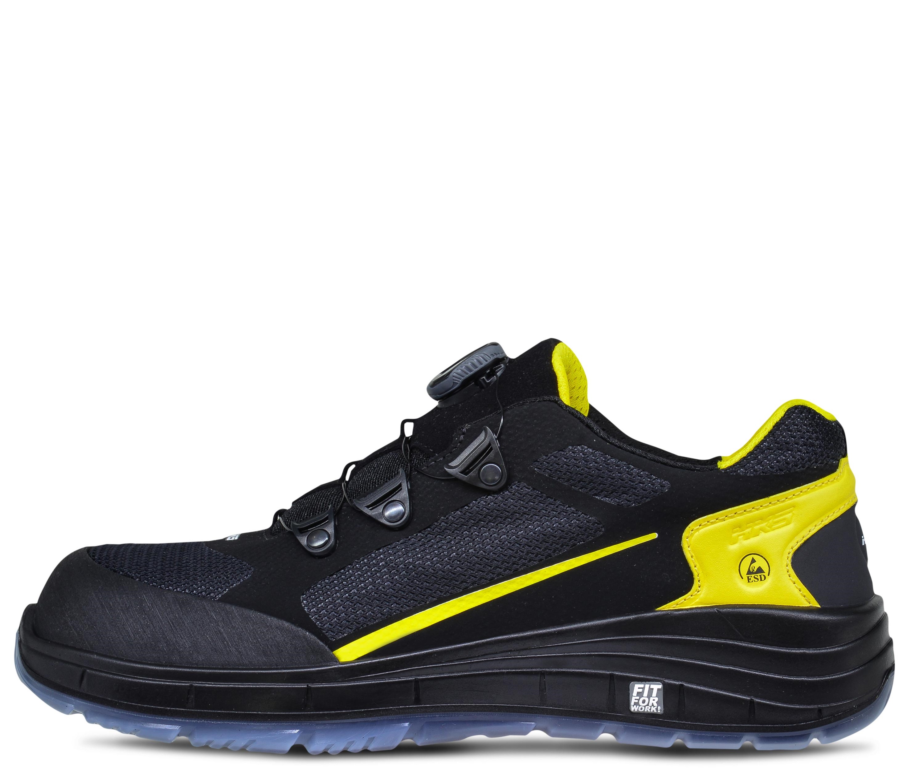 Boa-8-BTP-v01 HKS K-Run Boa 8 BTP Sicherheitshalbschuhe S1P SRC ESD schwarz/gelb