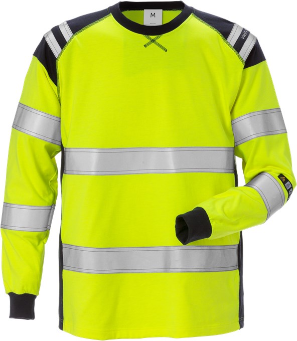 Fristads 125041 Flamestat High Vis T-Shirt Long Sleeve 7077 TFLH