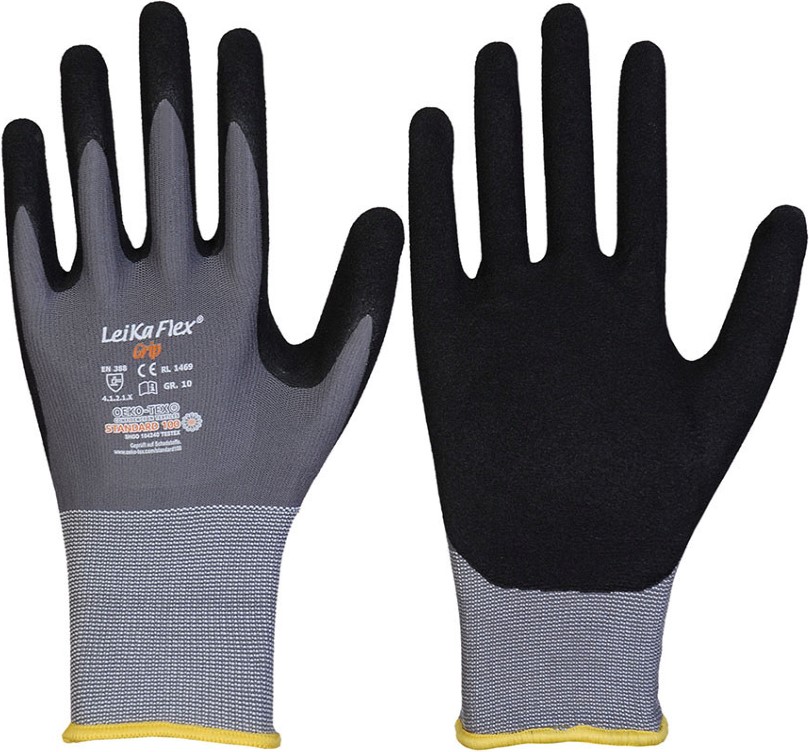 001469-1 LeiKaFlex 1469 Grip Nitril-Schutzhandschuhe
