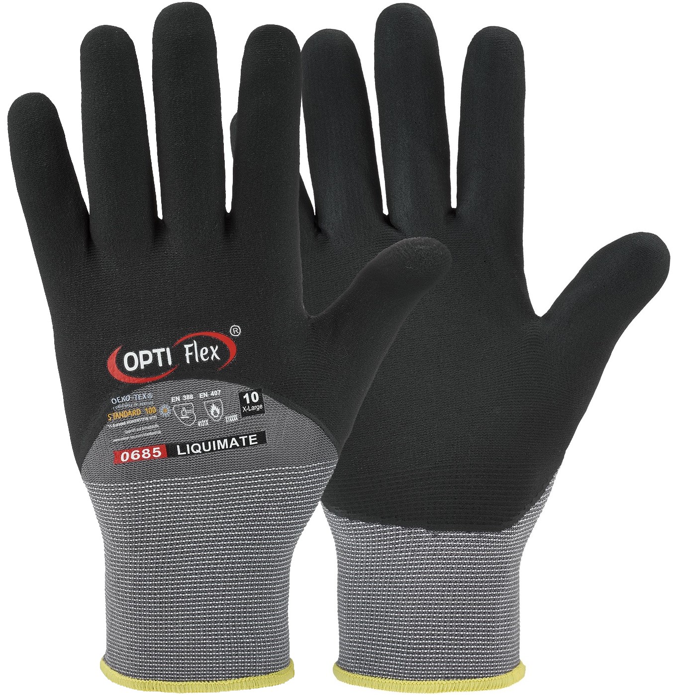 liquimate-0685 OPTI Flex 0685 Liquimate Schutzhandschuhe PU Nitril