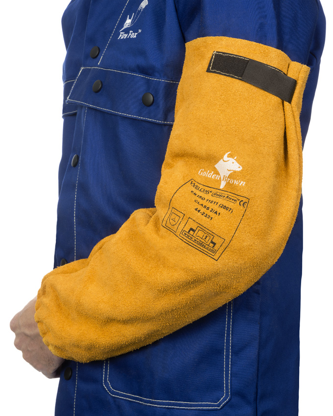 130308-44-2321-jpg-1 Weldas Golden Brown 44-2321XL Cowhide Split Leather Welding Sleeve
