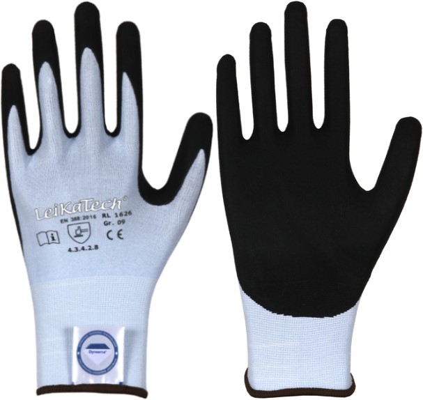 001626-1 LeikaTech 1626 Dyneema Diamond Nitril Schnittschutzhandschuhe Level B