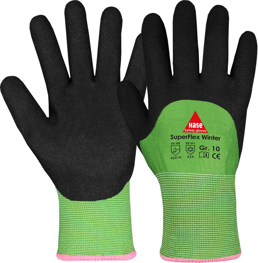 Hase 508620 SUPERFLEX WINTER Cold protection gloves with nitrile coating