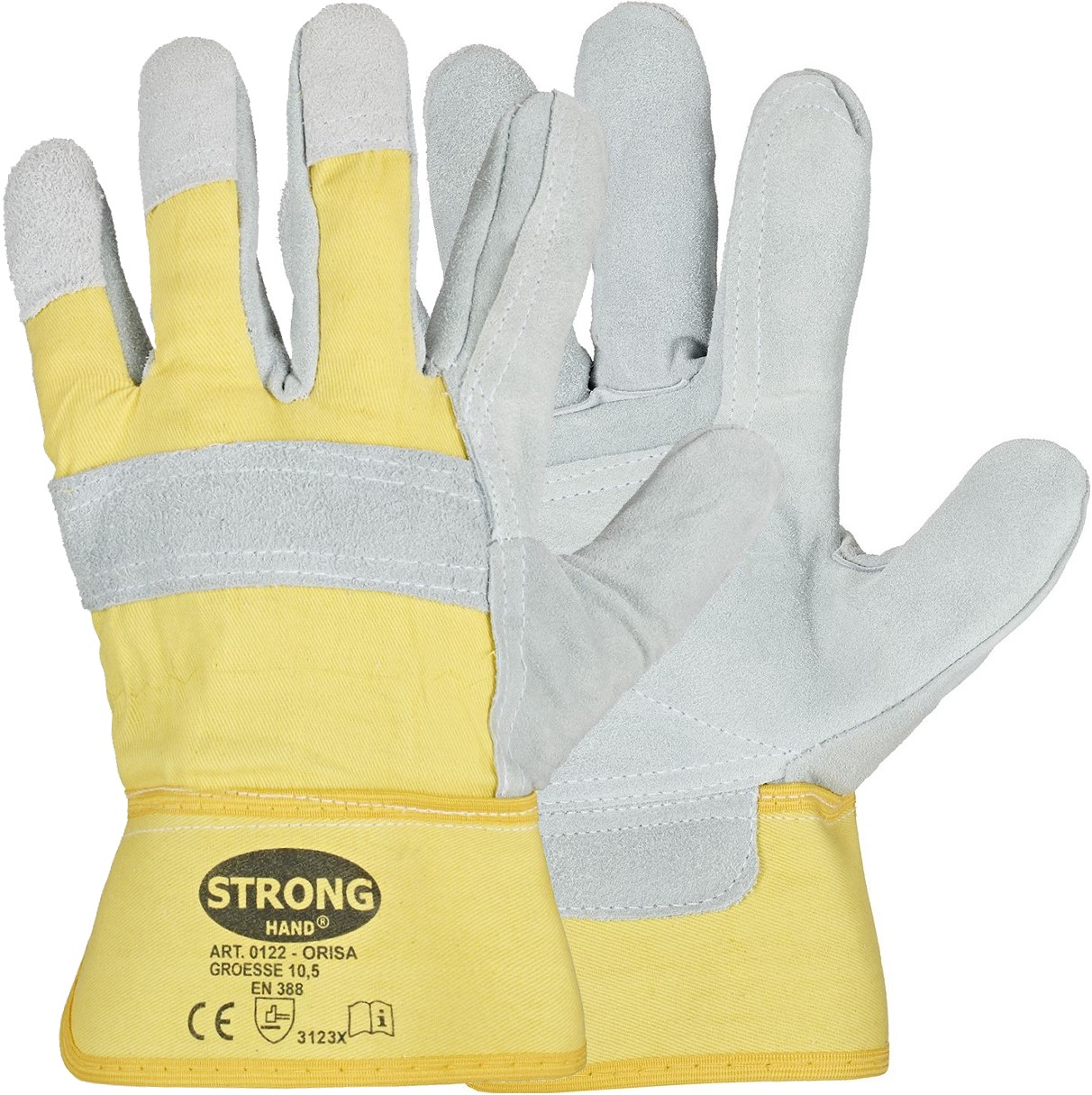 orisa-0122 Stronghand 0122 Orisa Rindspaltleder-Schutzhandschuhe