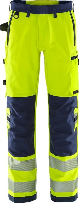 fr1QrCnBCuugFLm0 Fristads 134189 High Vis Green Warnschutz-Stretchhose 2645 GSTP