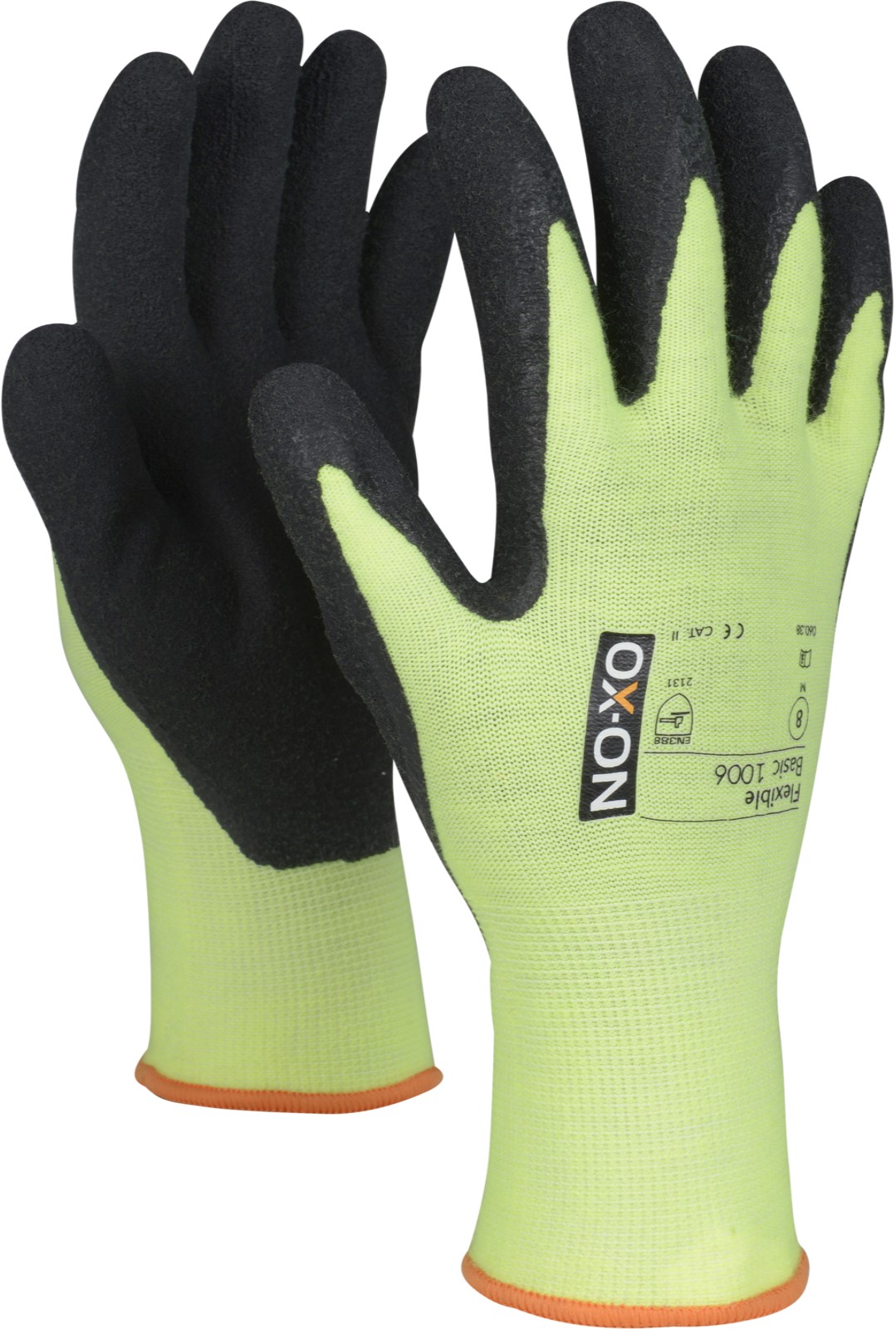 1006 OX-ON Flexible Basic 1006 Latexschaum-Schutzhandschuhe teilbeschichtet