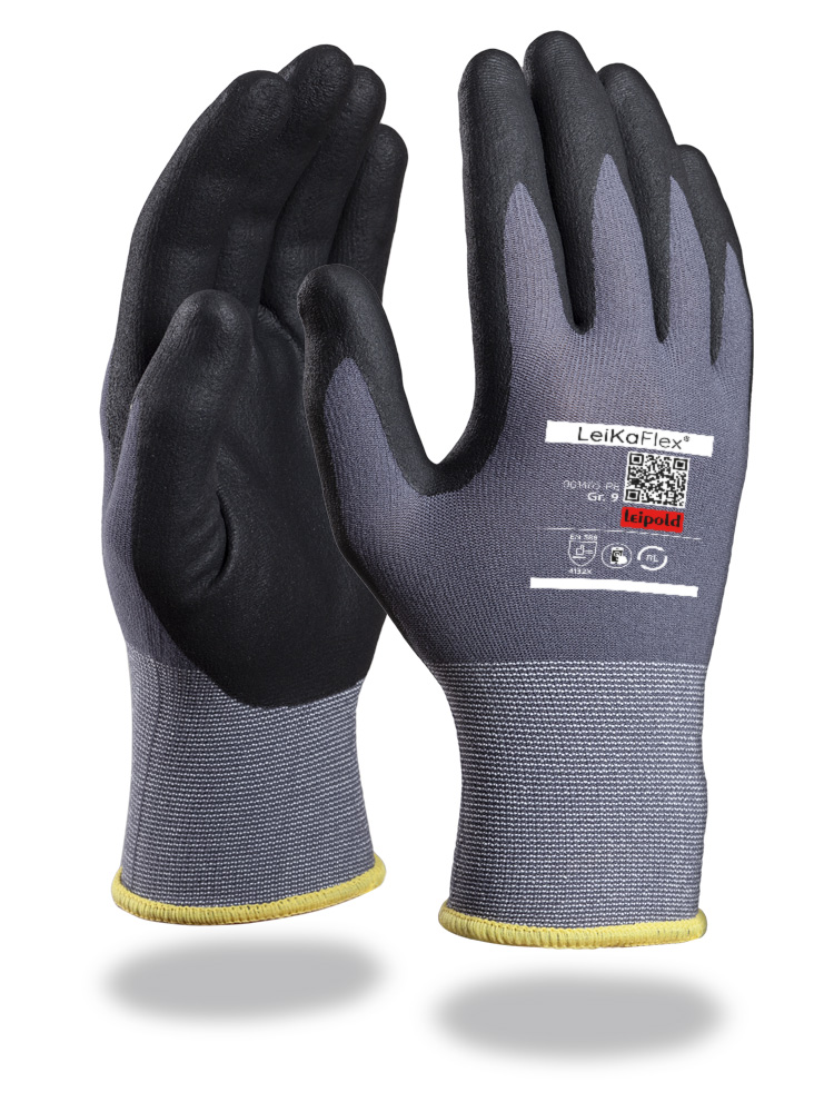 001465-re-1 LeiKaFlex 1465-RE Feinstrickhandschuh mit Nitril-Beschichtung