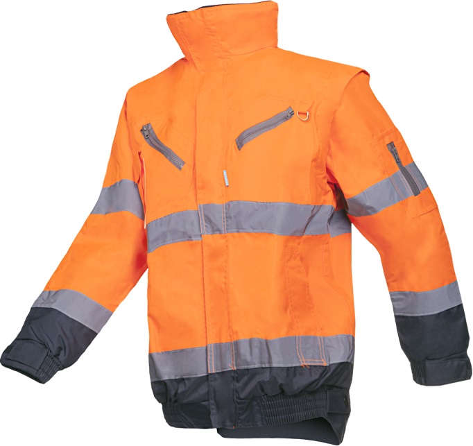 Sioen Campbell 364AN3EX1 Warnschutz-Winterblouson mit abnehmbaren Ärmeln