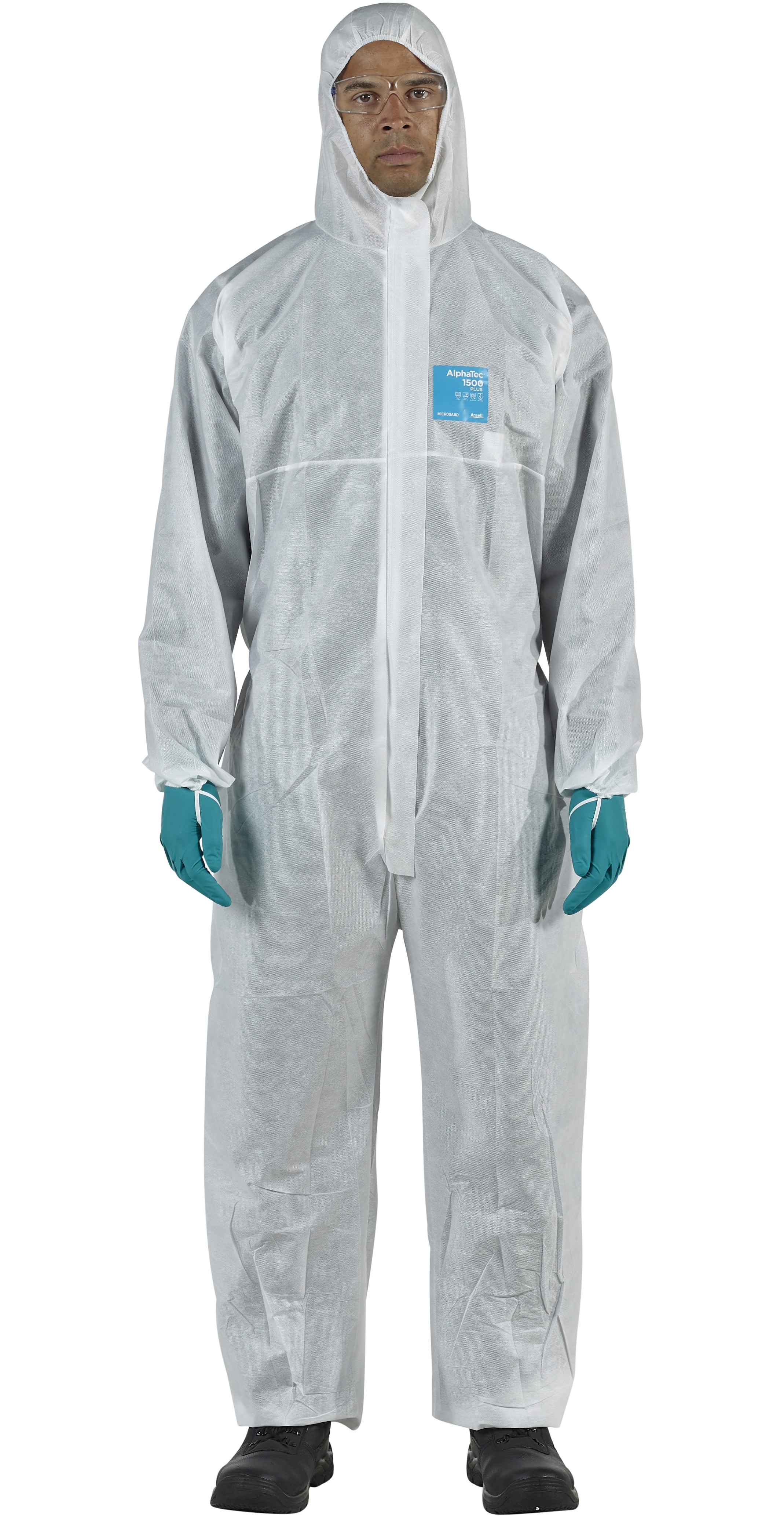 47755 Microgard / AlphaTec 1500 Plus Overall mit Kapuze Modell 111 weiß