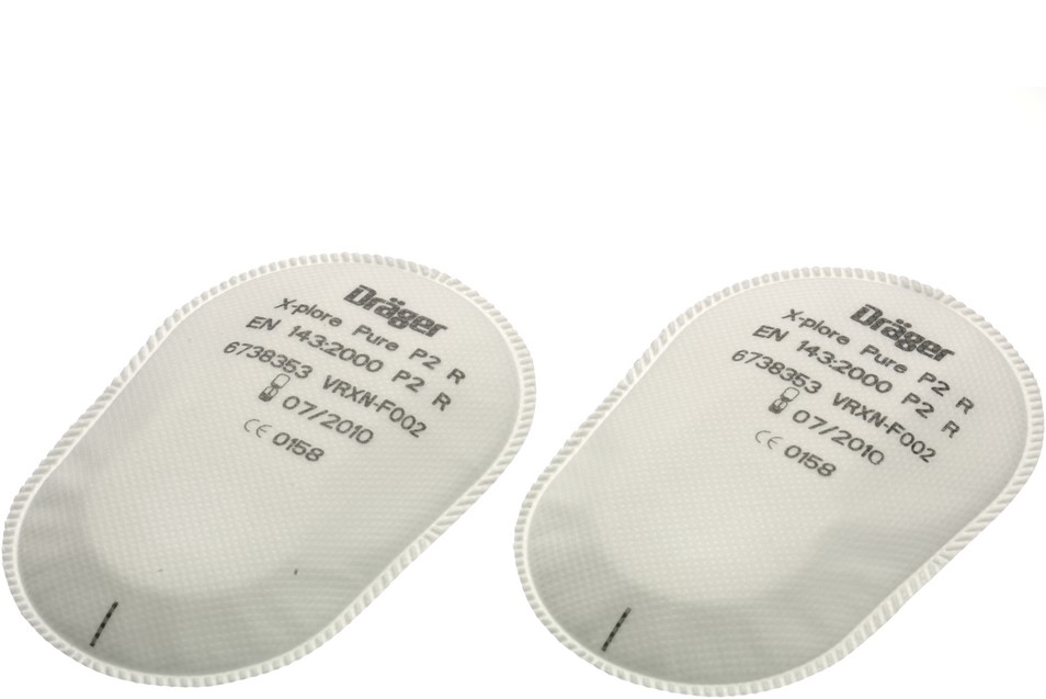 dr-ger_6738353 Dräger X-plore Bajonett Partikelfilter Pure P2 R 6738353 (Paar)