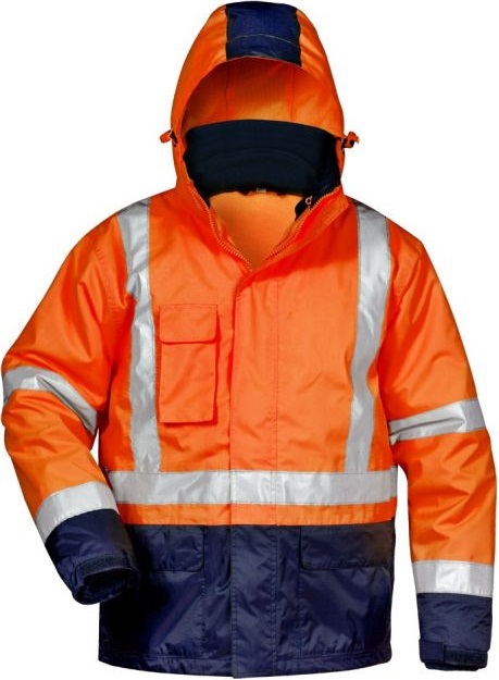 23503-2 Safestyle 23503 UDO 3 in 1 warning jacket light orange navy