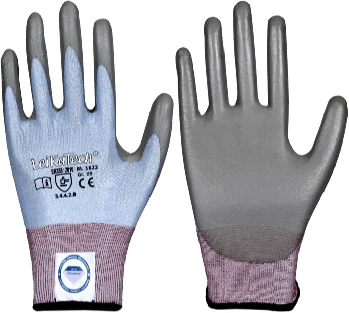 LeikaTech 1622 Dyneema Diamond PU Schnittschutzhandschuhe Level B