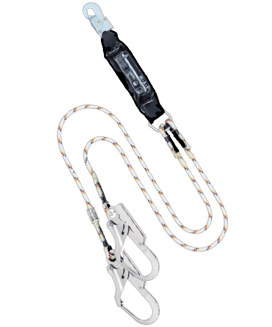 M.A.S belt energy absorber Tyger Twin SK 12 kernmantel rope 12 mm