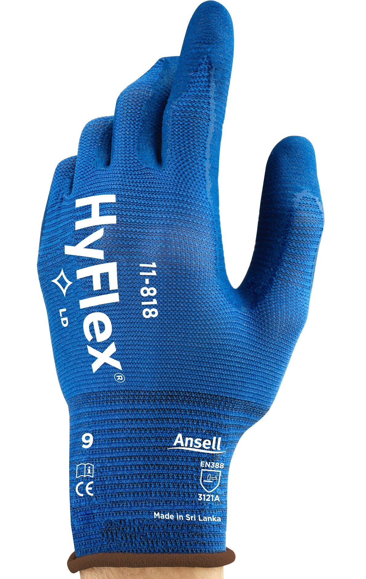 11-818zp2XuBG6xkNN0 Ansell HyFlex 11-818 Nitrilschaum-Schutzhandschuhe teilbeschichtet
