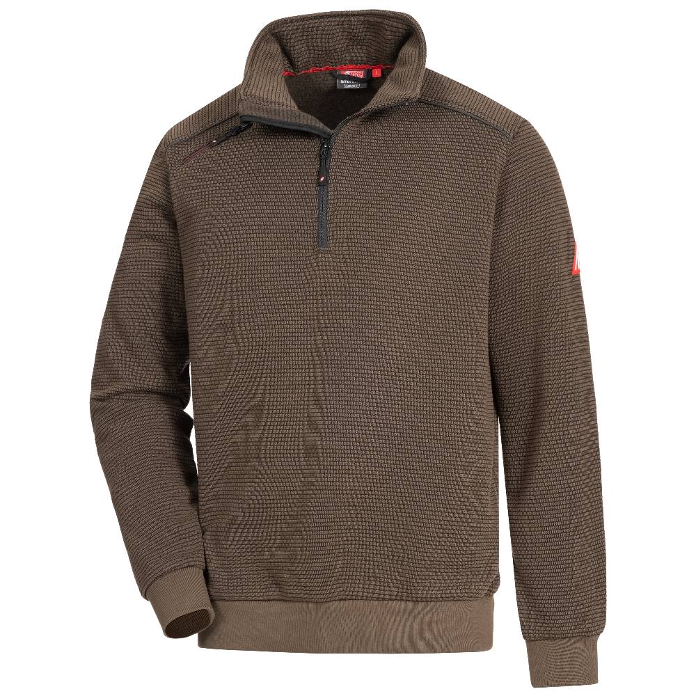 7039_1 Nitras Motion Tex Plus Polyester-Pullover mit Reißverschluss