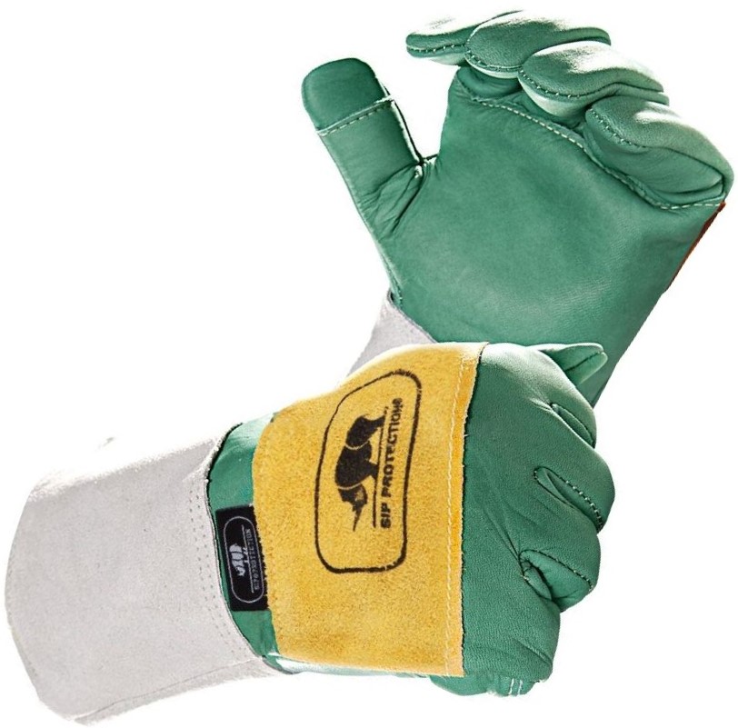 2SA4_GS0_NA_VL1_FRzQdAqI8fQHECN SIP Protection 2SA4 Rindvollleder-Schnittschutzhandschuhe grün