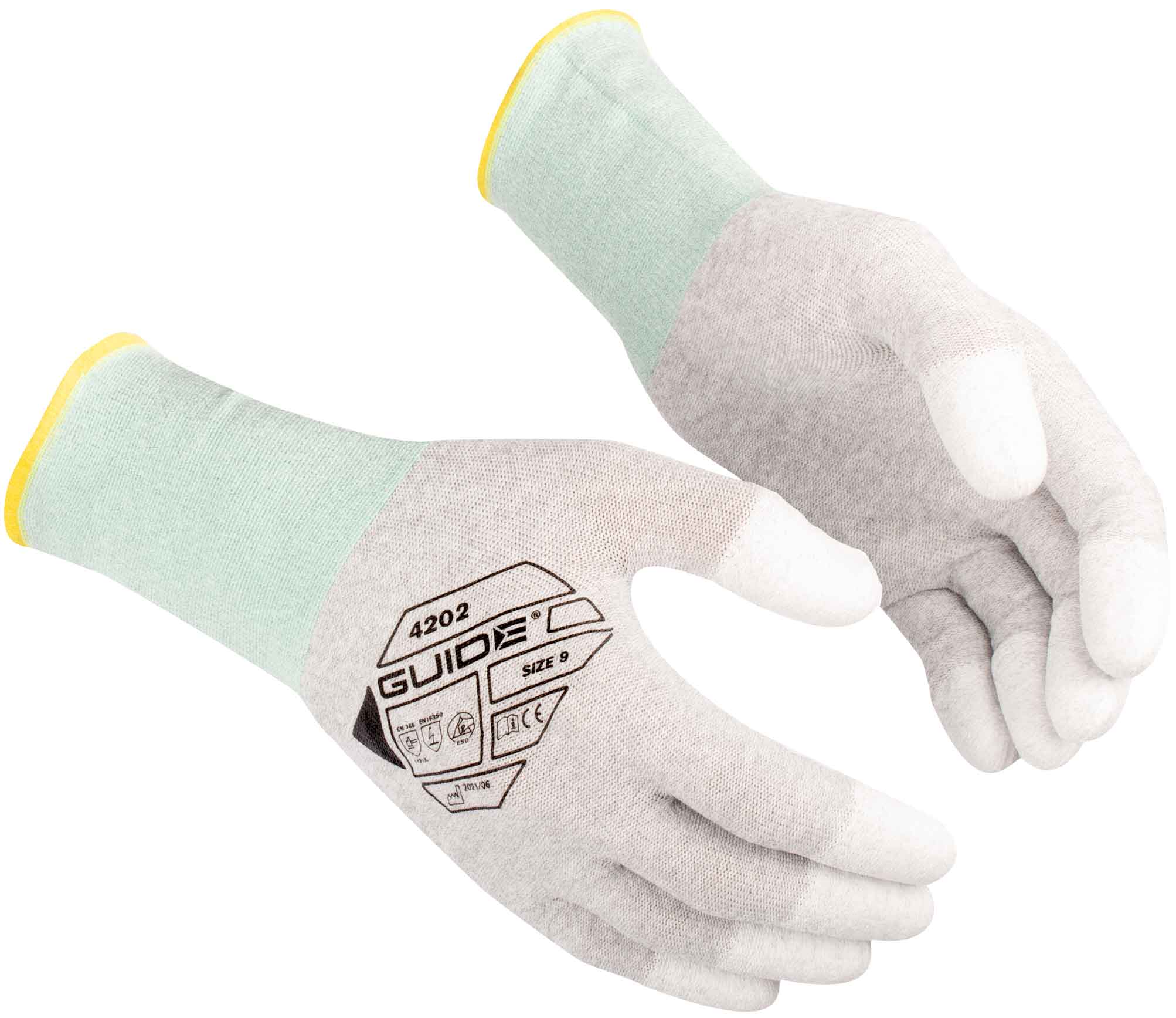 4202-guide_2021 Guide 4202 ESD PU-Schutzhandschuhe fingerspitzenbeschichtet