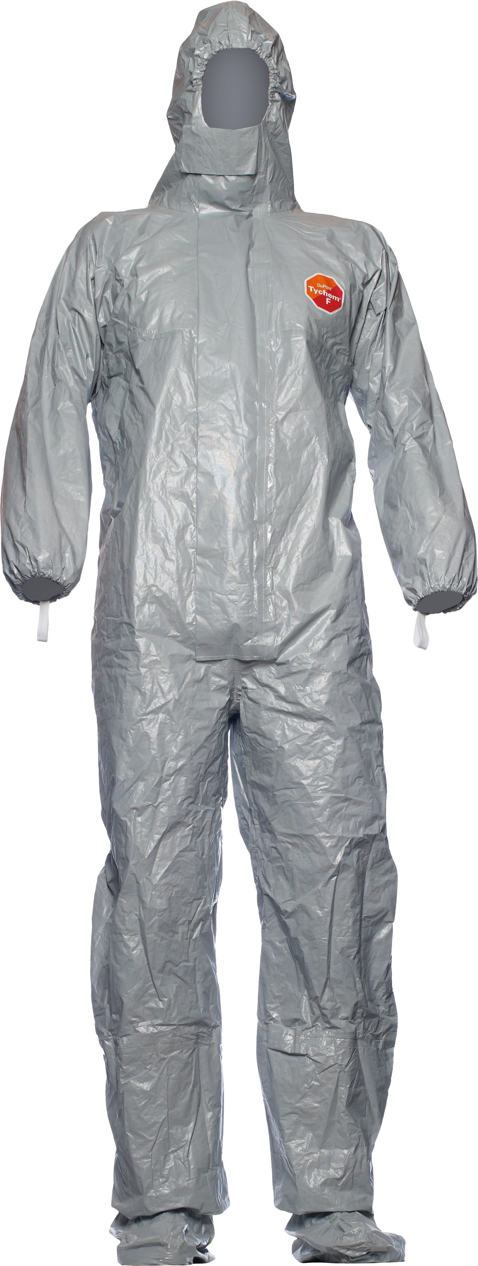 tokff_1 DuPont Tychem-F CHA6 Schutzoverall mit Füßlingen Kat. III Typ 3B + 4B + 5B + 6B
