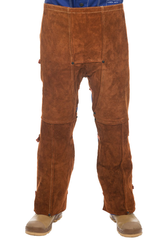 Weldas Lava Brown 44-7440 Rindspaltleder Schweißerschutz-Beinschürze
