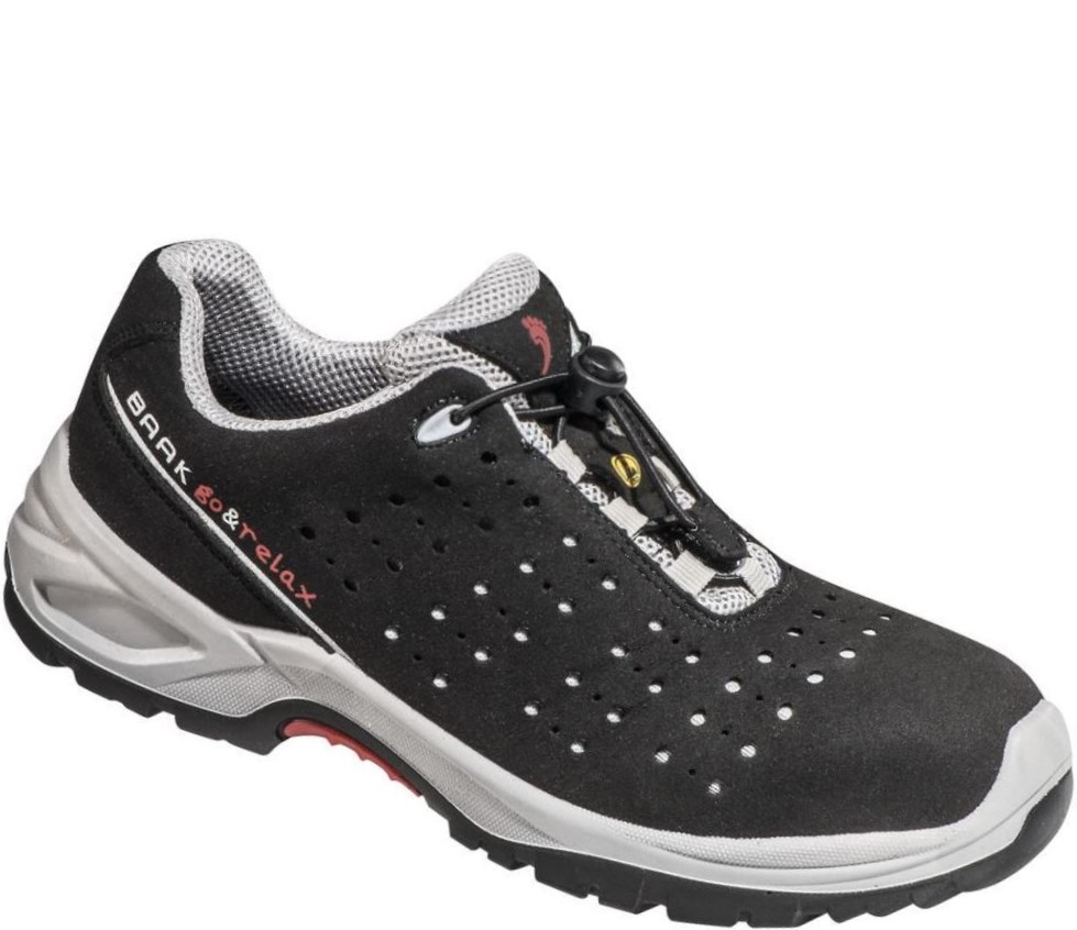 7007-XW Baak 7007-XW Henk Halbschuhe S1P SRC ESD Weite 13 schwarz-grau