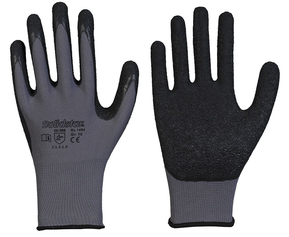 001454-1 Solidstar 1454 Nylon Latex-Schutzhandschuhe