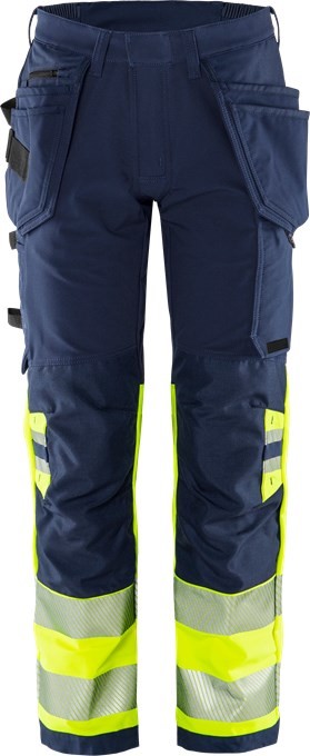 Fristads 134187 High Vis Green Handwerker Warnschutz-Stretchhose 2643 GSTP