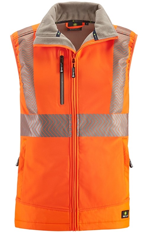 3420_stt2ruerur3UDZ 4 Protect PARAMUS 3420 Warnschutz-Softshellweste leuchtorange