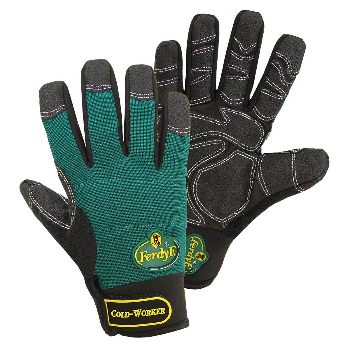 1990_001 FerdyF. 1990 Cold Worker Kälteschutz-Mechanikerhandschuhe aus Synthetikleder