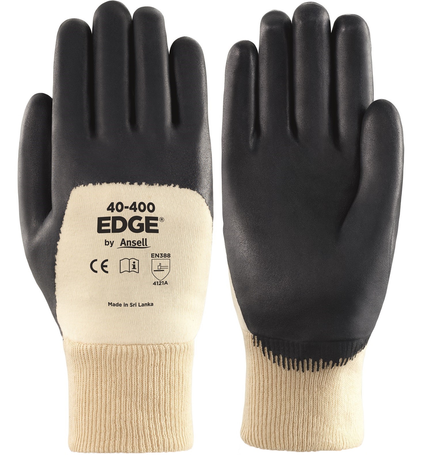Edge_40-400_Back_whiteANo9D8Z2vbsLu Ansell Edge 40-400 Nitril-Schutzhandschuhe 3/4 beschichtet