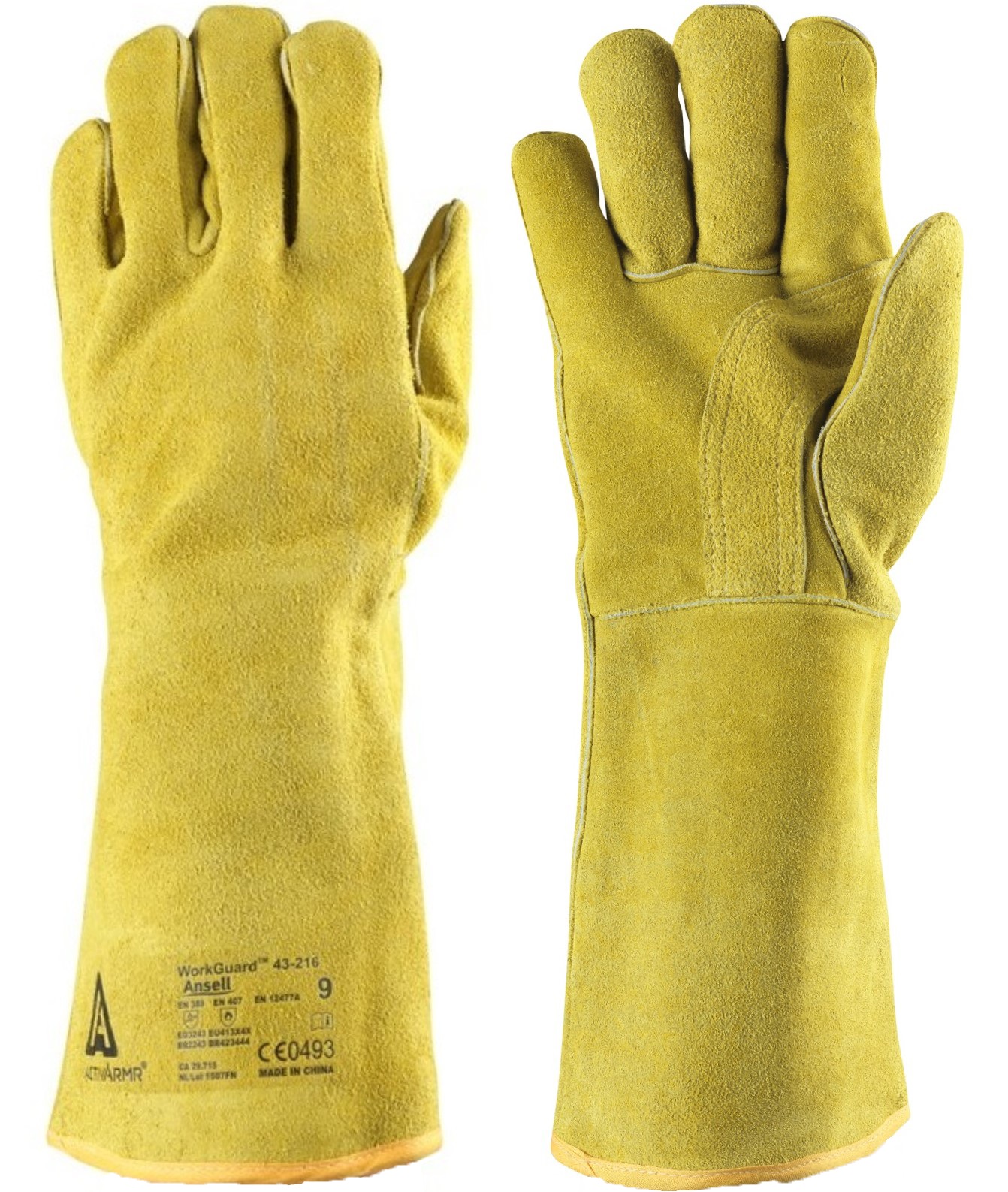ActivArmr-43-216_04B Ansell ActivArmr 43-216 Rindspaltleder-Schutzhandschuhe Level B