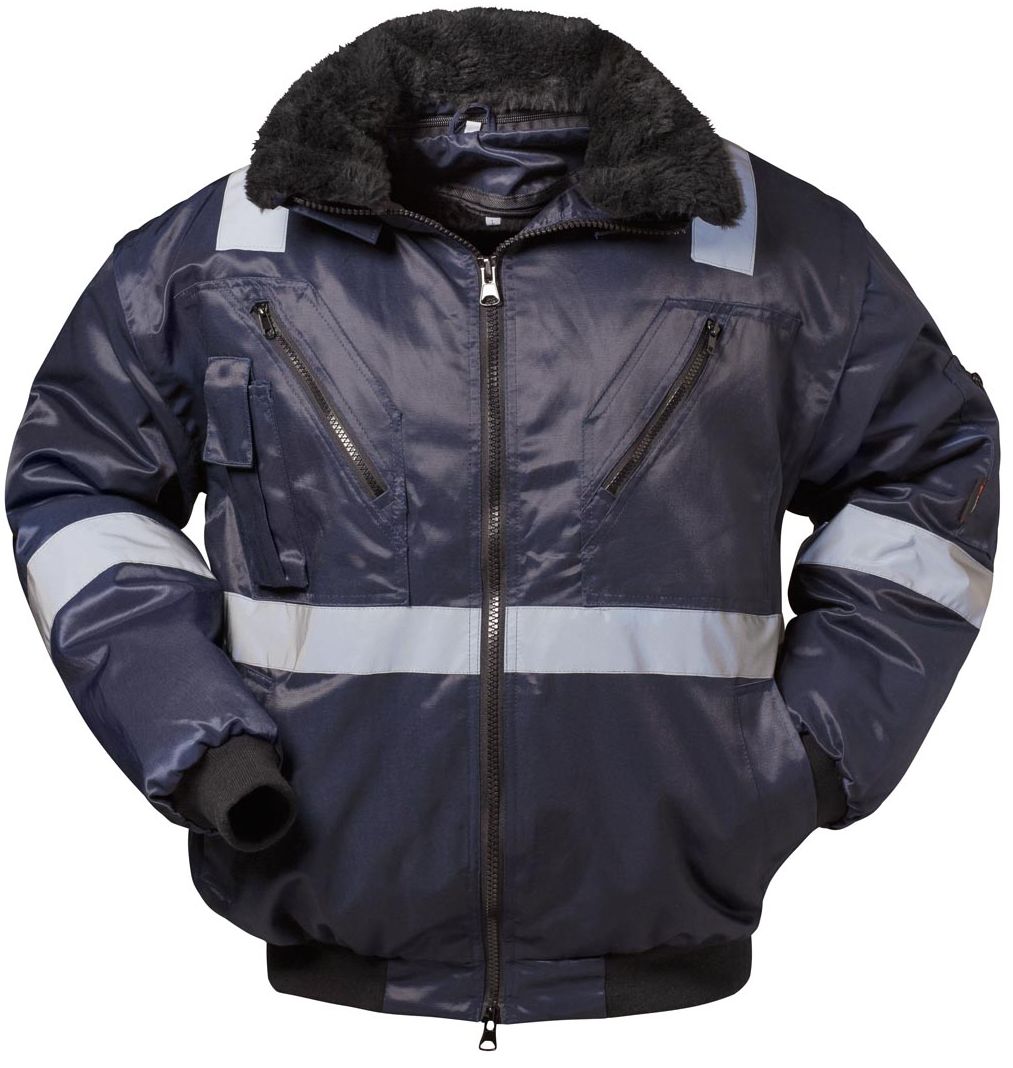 23644 Norway Rognan 23644 4-in-1-Pilotjacke mit Reflexstreifen marine