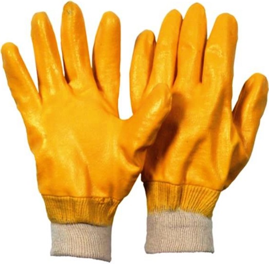 Soleco 001351 Nitril-Schutzhandschuhe vollbeschichtet gelb