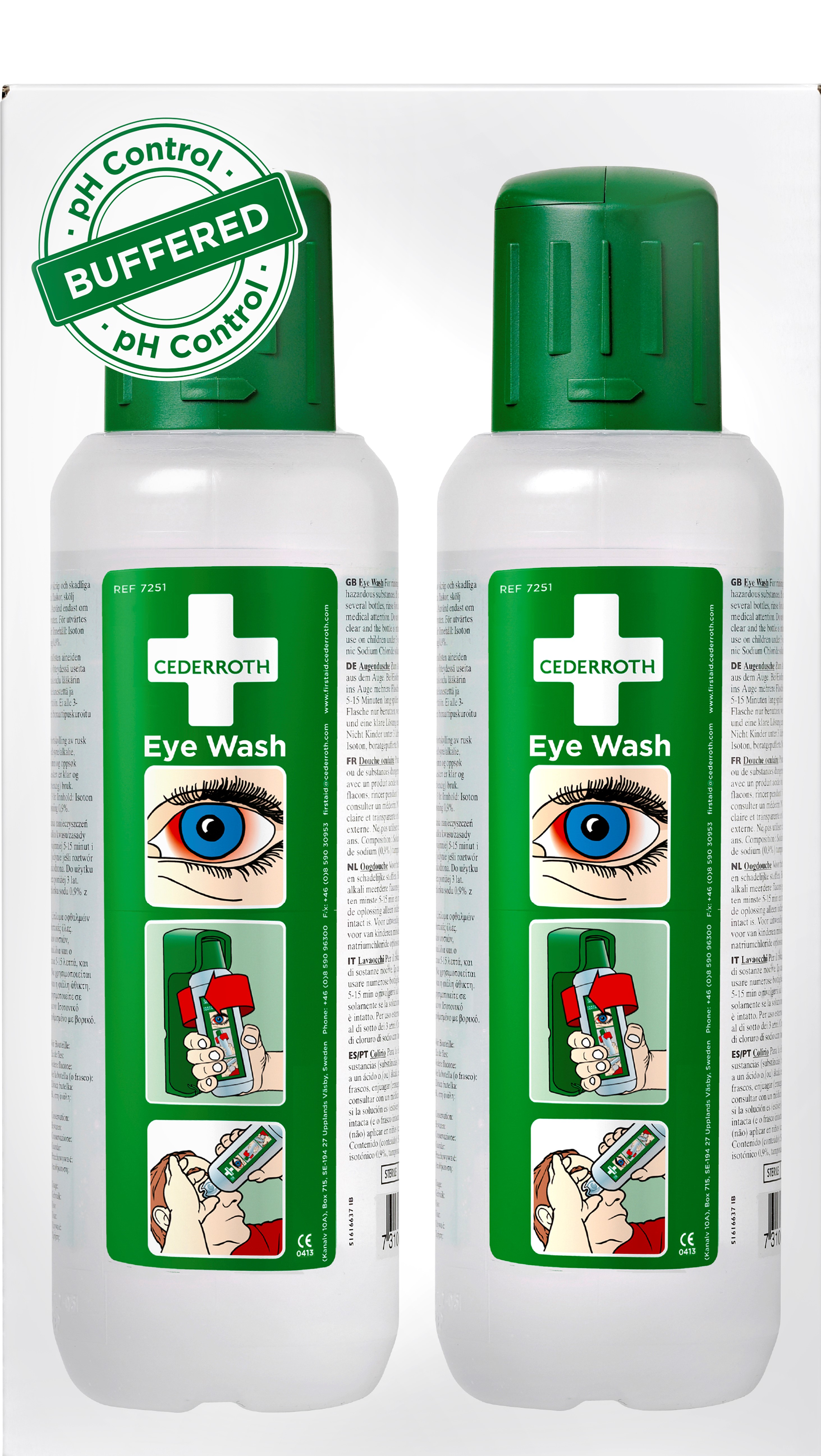 725200-1 Cederroth 725200 Augenspülflaschen 2 x 500 ml