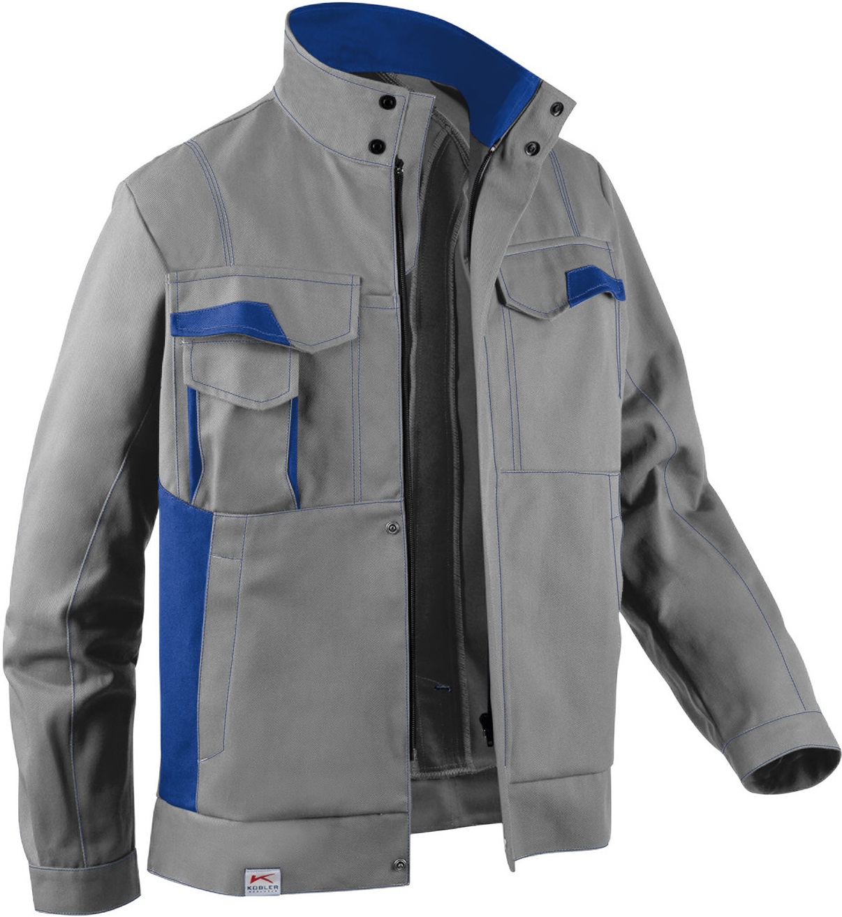 mid grey-royal blue