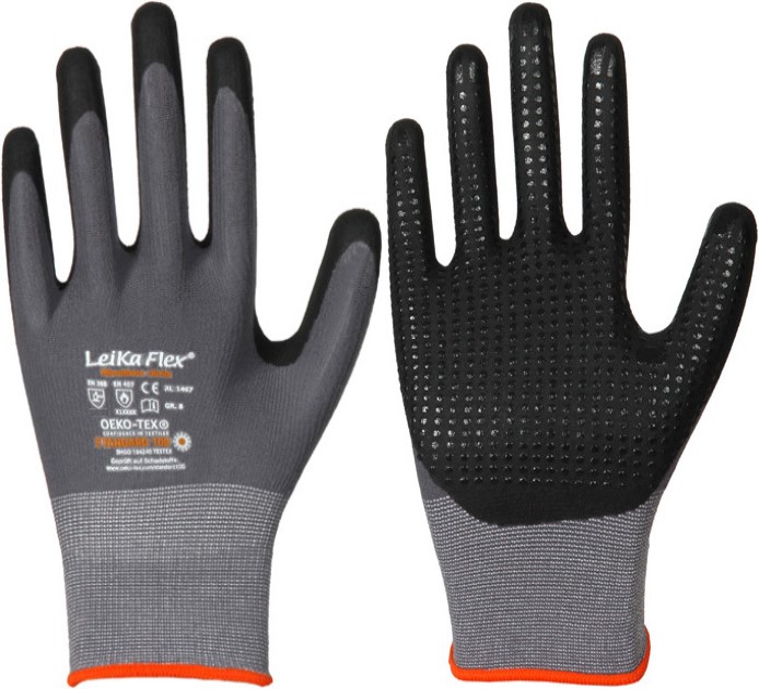 001467-1 LeiKaFlex 1467 Nitril-Schutzhandschuhe mit Noppen