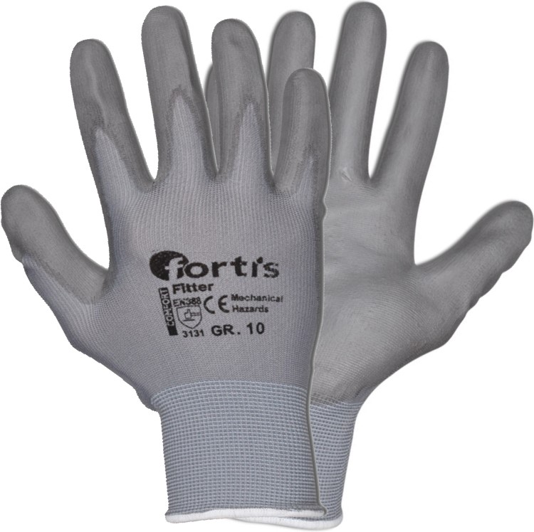 fitter Fortis Fitter PU-Schutzhandschuhe grau