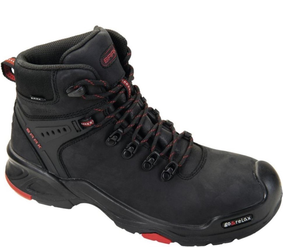 6645ri06UxRBQSpsb Baak 6645 Bailey Schnürstiefel S3 SRC HRO WR schwarz-rot