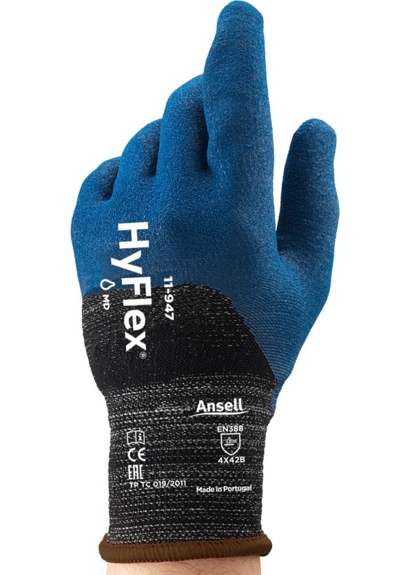 11-947 Ansell HyFlex 11-947 PU-Nitril-Schnittschutzhandschuhe Level B