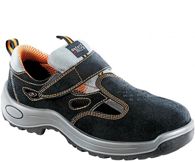 2465-100 Bullstar 2465 Sicherheits-Sandale S1P SRC schwarz-grau