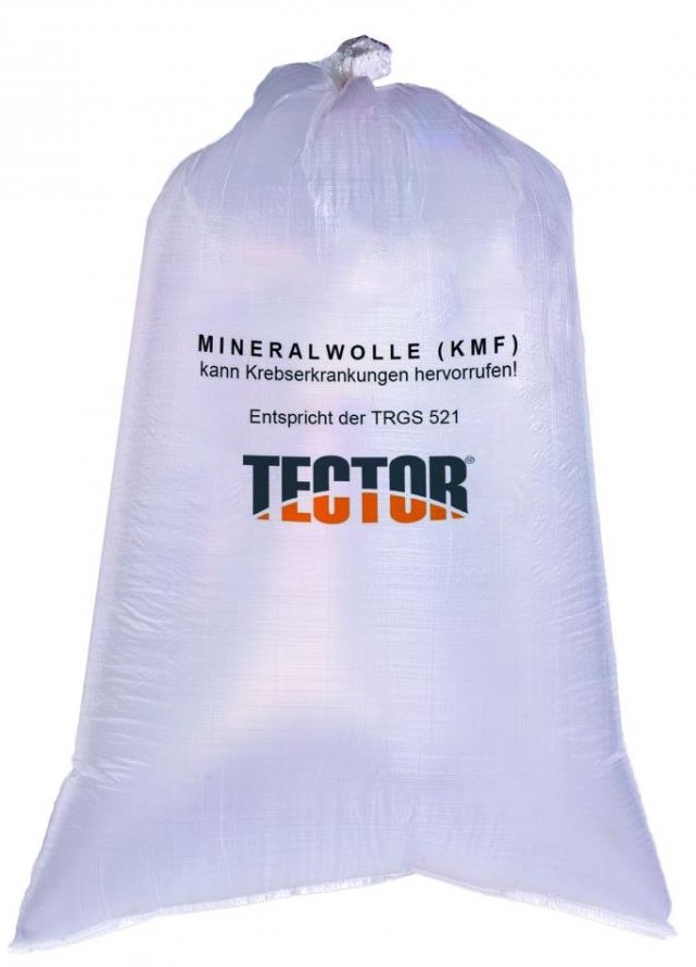 tector2 Tector 84719 KMF-SACK, 140 x 220CM, transparent für Mineralfaserabfälle