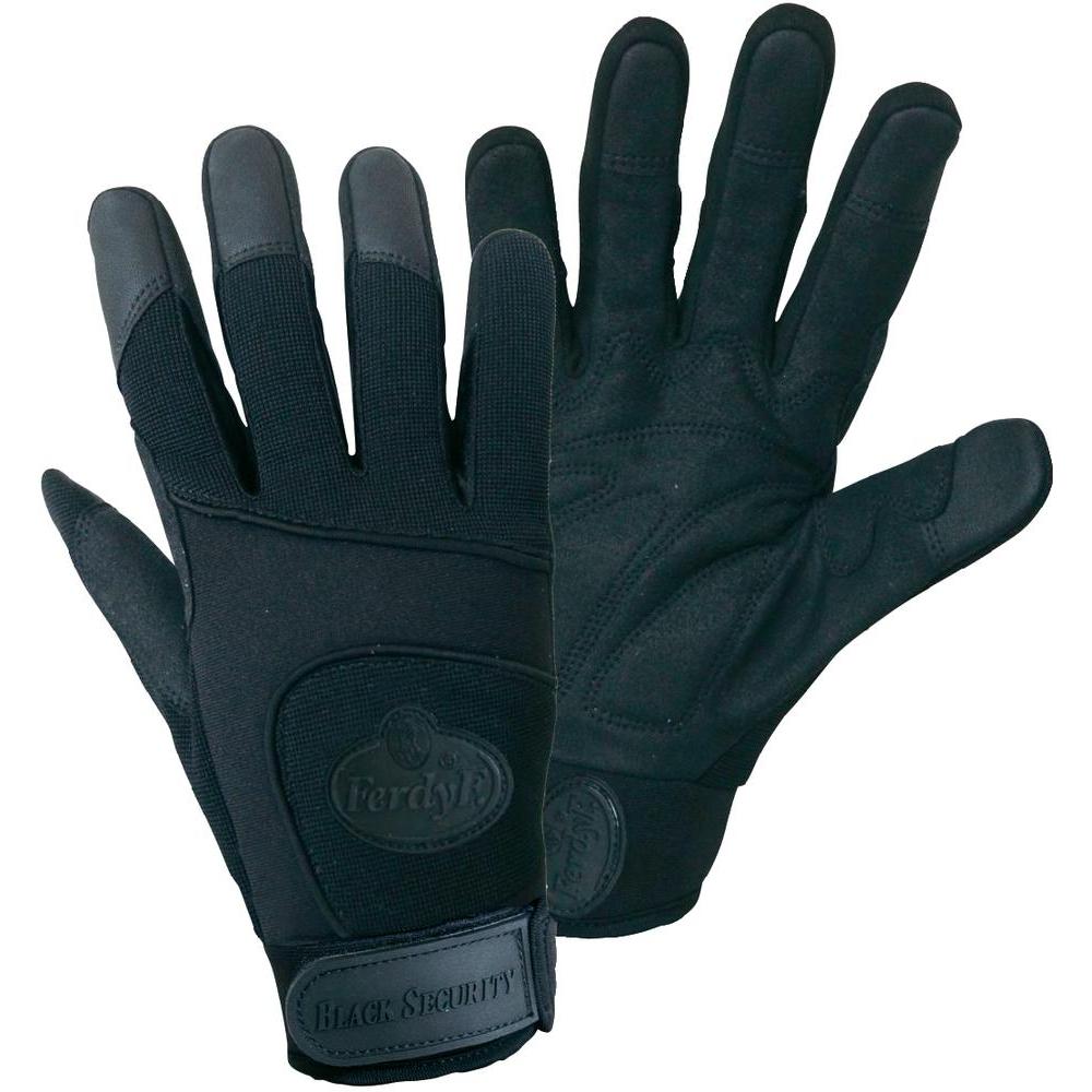 ld-1911 FerdyF. 1911 Black Security Mechanikerhandschuhe aus Synthetikleder