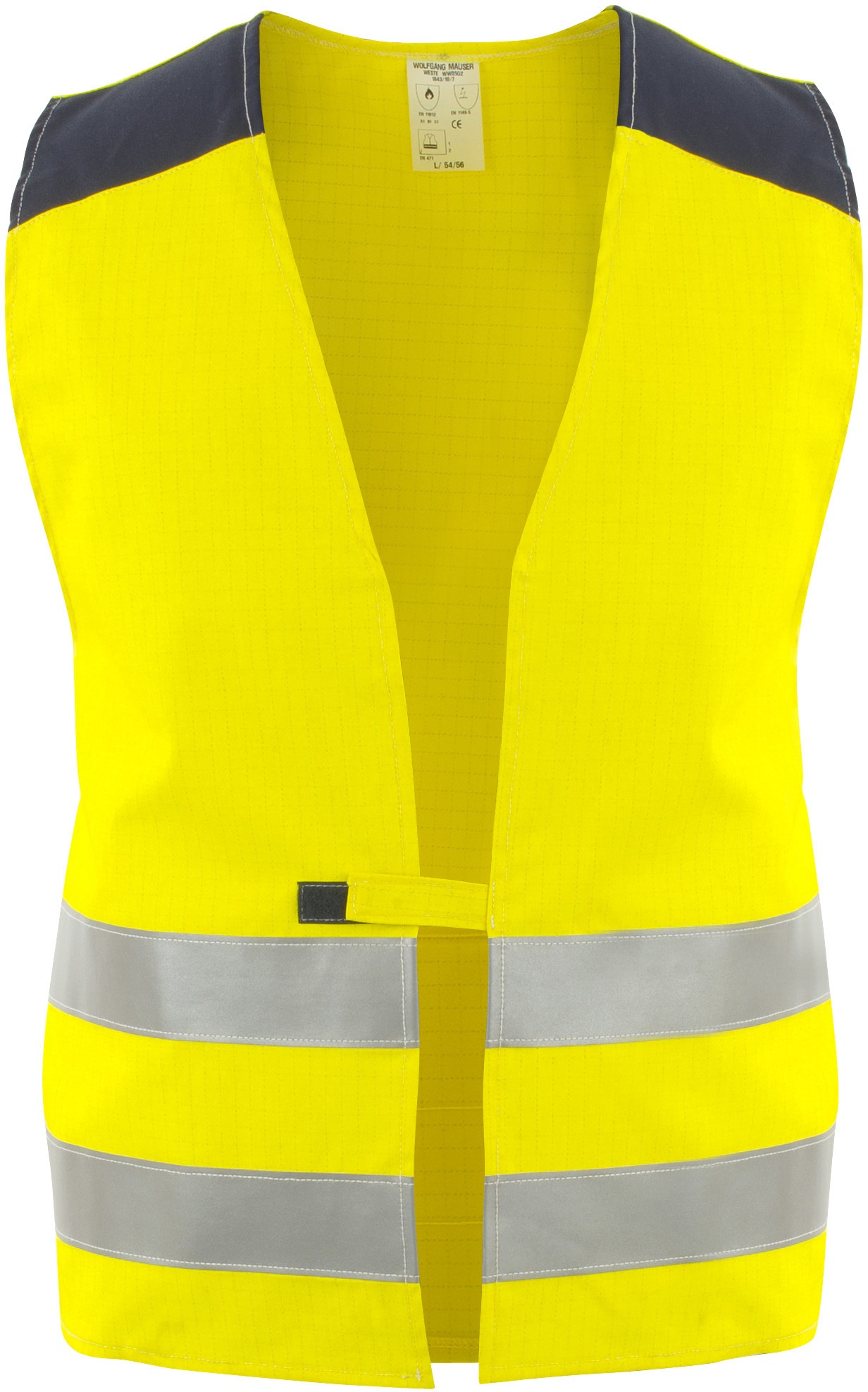 ww05g2 Asatex WW05G2 Warnschutzweste leuchtgelb-marine flammhemmend